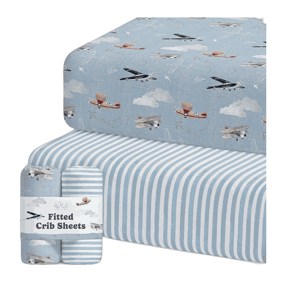Baby Crib Sheet Set (2-pack)