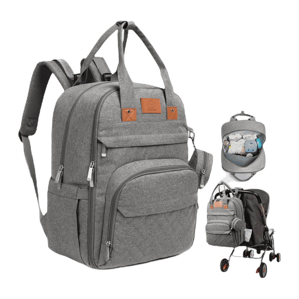 Baby Diaper Bag - Grey