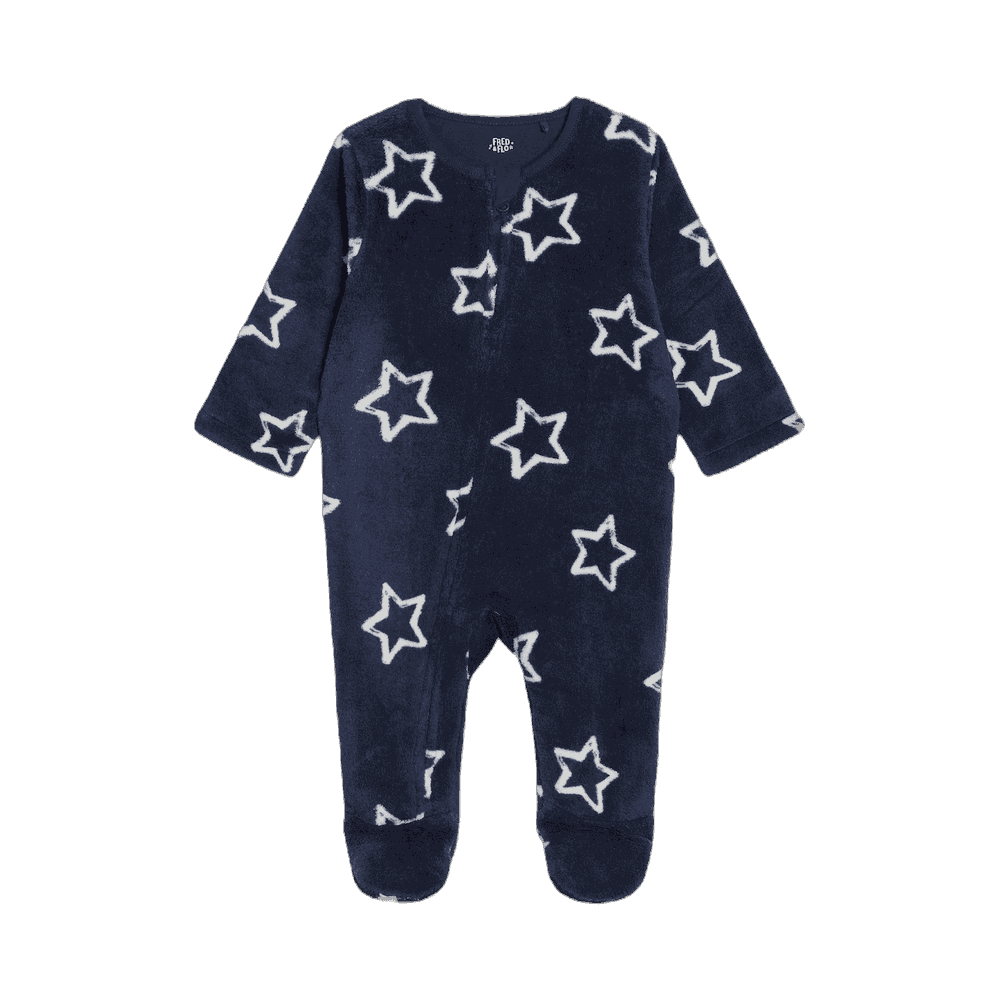 Baby Sleepsuit - Stars Print