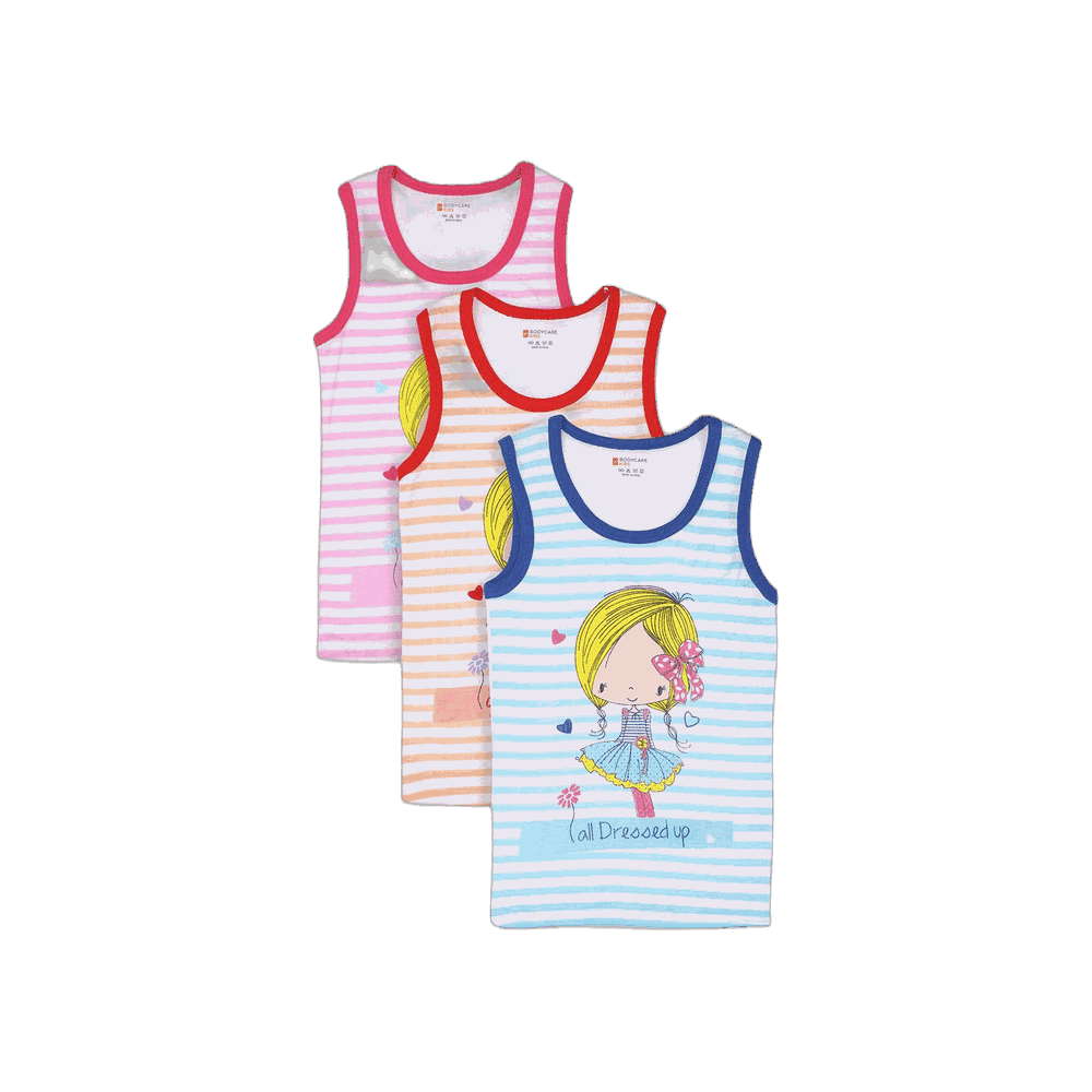 Girls Cotton Vest (3-pack)