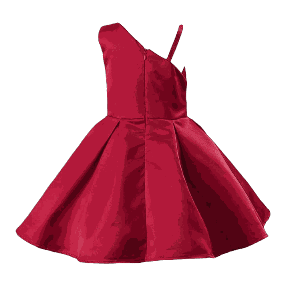 Girls Party Dress - Red