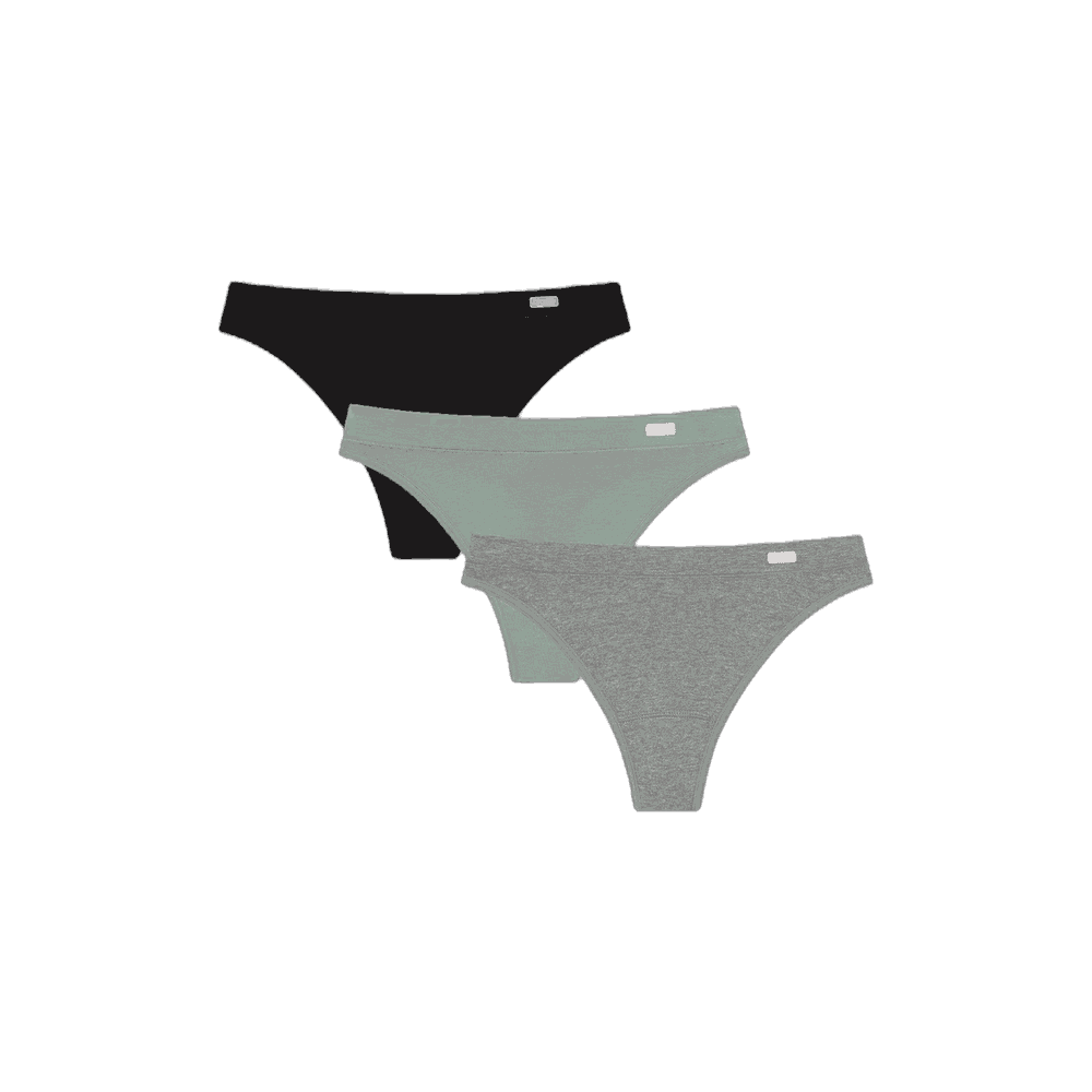 Thong Panties (3-pack) - Cotton
