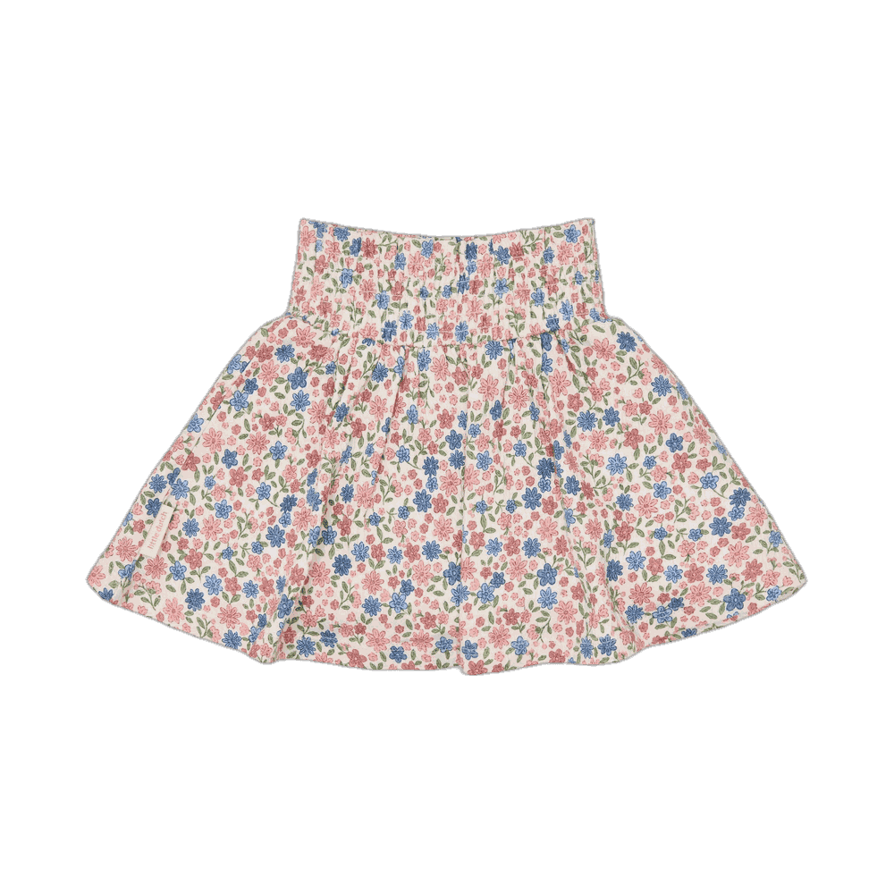 Girls Cotton Skirt - Floral