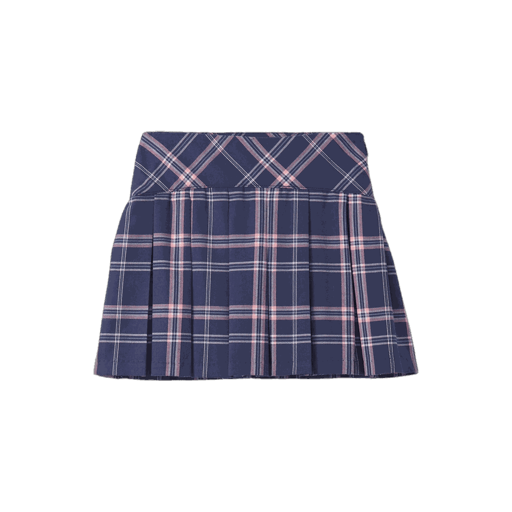 Girls Pleated Skirt - Navy