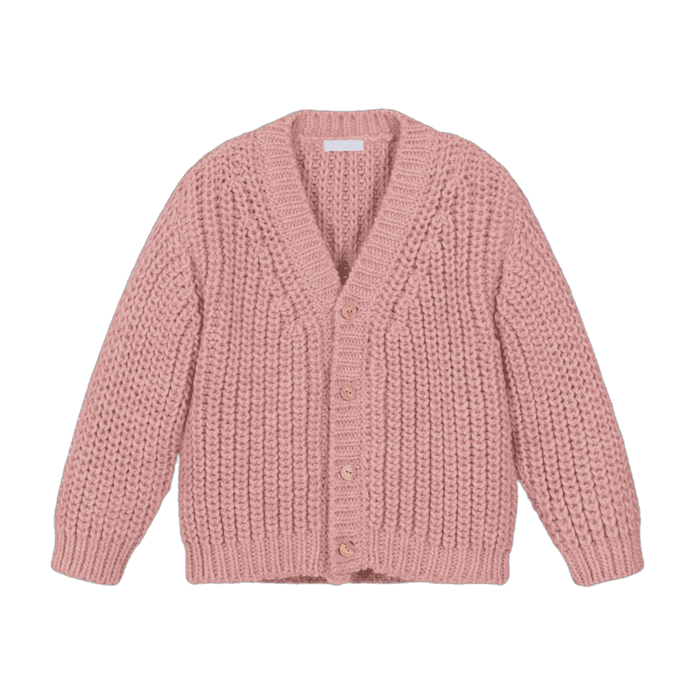 Kids Cardigan - Pink Knit